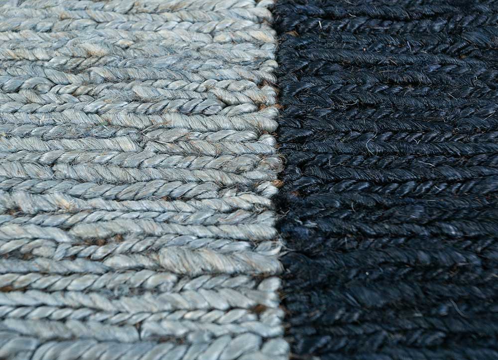 daaira blue jute and hemp flat weaves Rug - CloseUp daaira blue jute and hemp flat weaves Rug - CloseUp