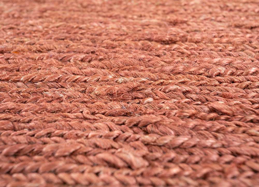 daaira red and orange jute and hemp flat weaves Rug - CloseUp