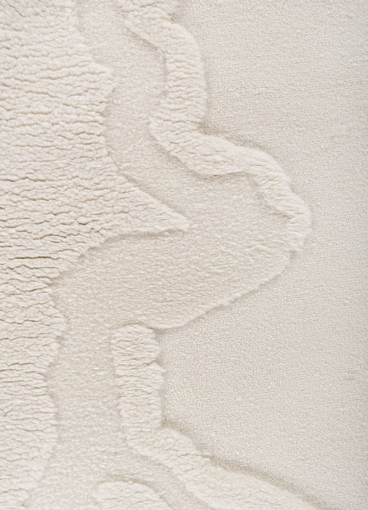 wall installation ivory wool hand tufted WALL ART & TAPESTRY - CloseUp wall installation ivory wool hand tufted WALL ART & TAPESTRY - CloseUp