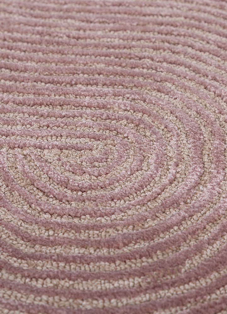 aprezo red and orange wool and viscose hand tufted Rug - CloseUp aprezo red and orange wool and viscose hand tufted Rug - CloseUp