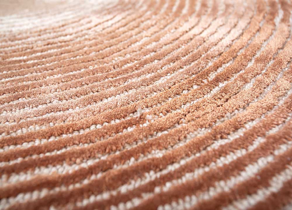 aprezo red and orange wool and viscose hand tufted Rug - CloseUp aprezo red and orange wool and viscose hand tufted Rug - CloseUp