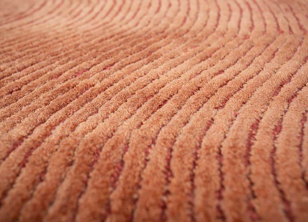 cera red and orange wool and viscose hand tufted Rug - CloseUp cera red and orange wool and viscose hand tufted Rug - CloseUp