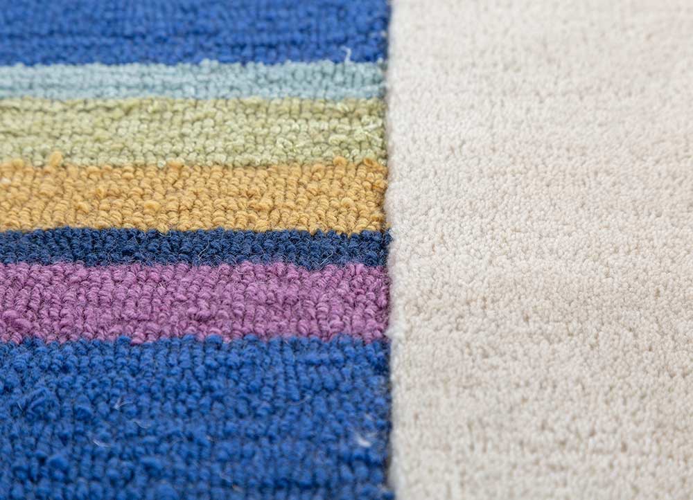 come around ivory wool and viscose hand tufted Rug - CloseUp come around ivory wool and viscose hand tufted Rug - CloseUp