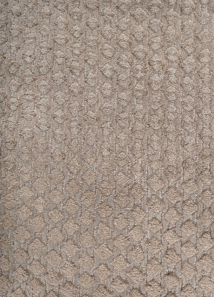 pathways grey and black wool and viscose hand tufted Rug - CloseUp