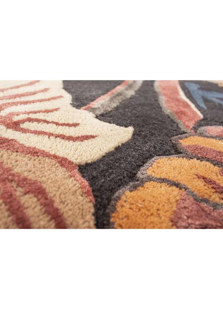 nebulora blue wool and viscose hand tufted Rug - CloseUp