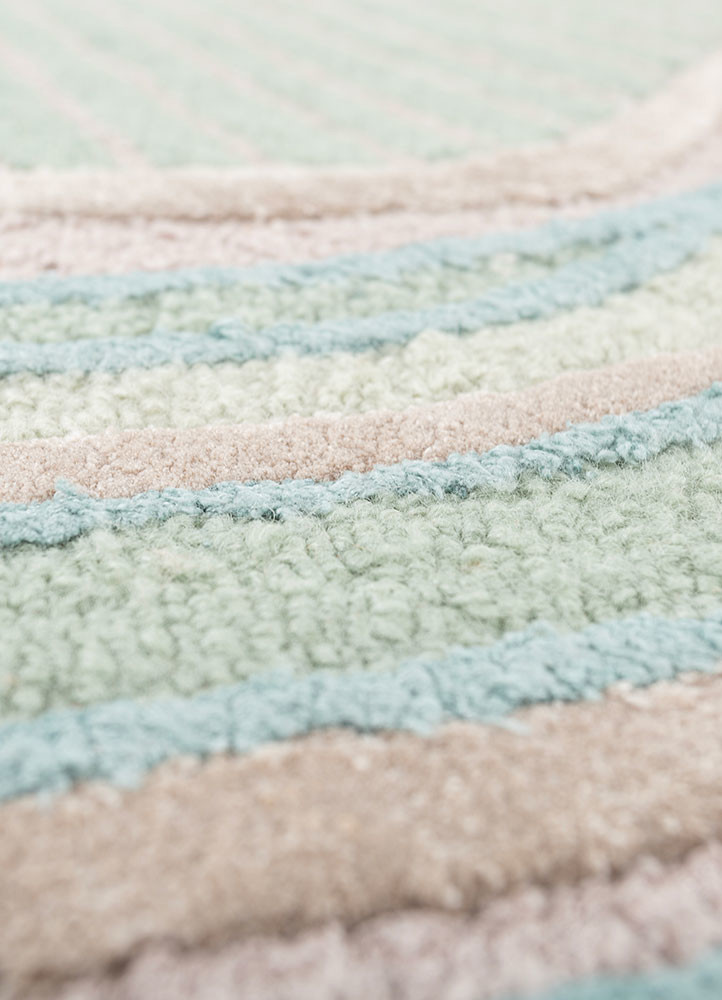 aurelia green wool and viscose hand tufted Rug - CloseUp aurelia green wool and viscose hand tufted Rug - CloseUp