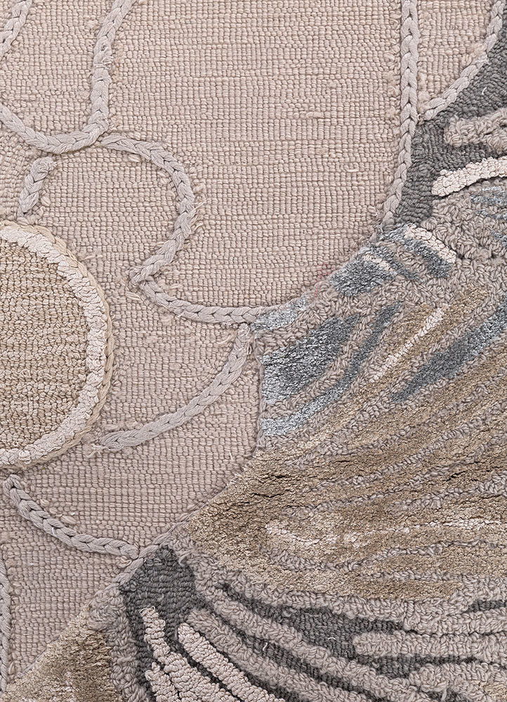 aurelia ivory wool and viscose hand tufted Rug - CloseUp aurelia ivory wool and viscose hand tufted Rug - CloseUp