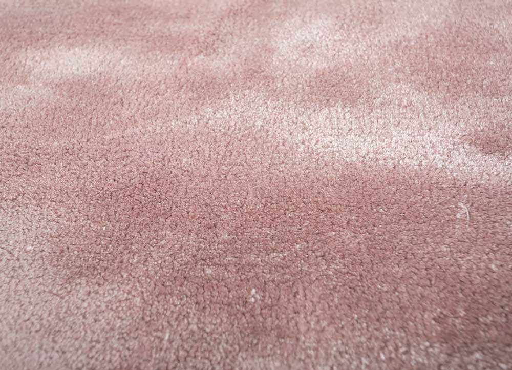 cera red and orange viscose hand tufted Rug - CloseUp
