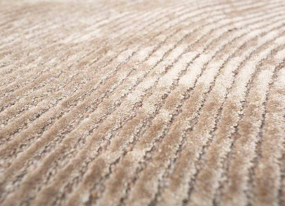 cera beige and brown wool and viscose hand tufted Rug - CloseUp cera beige and brown wool and viscose hand tufted Rug - CloseUp