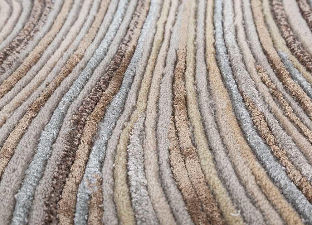 pathways grey and black wool and viscose hand tufted Rug - CloseUp pathways grey and black wool and viscose hand tufted Rug - CloseUp