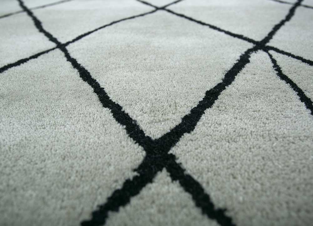 jaipur wunderkammer blue wool hand tufted Rug - CloseUp