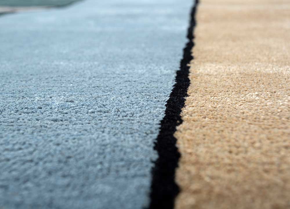 Archetype Blue Hand Tufted Wool and Viscose RugsTra14478Jaipur Rugs