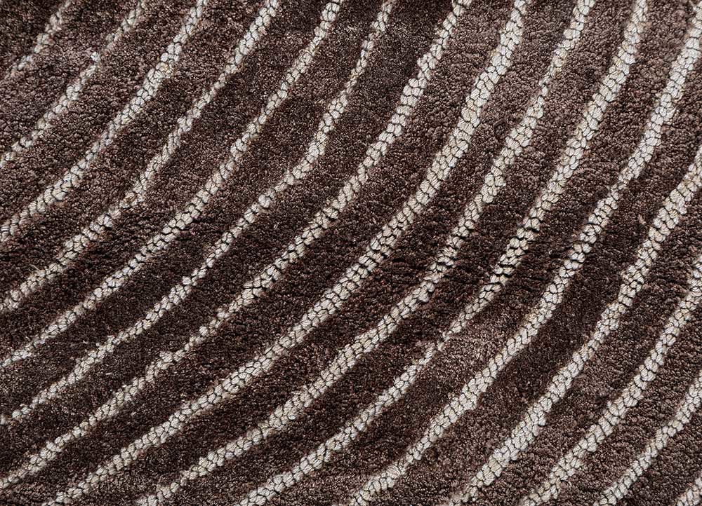 cera beige and brown viscose hand tufted Rug - CloseUp cera beige and brown viscose hand tufted Rug - CloseUp