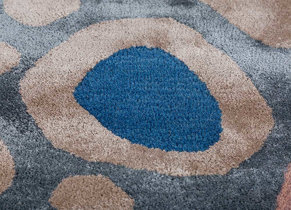 confetti ivory wool and viscose hand tufted Rug - CloseUp