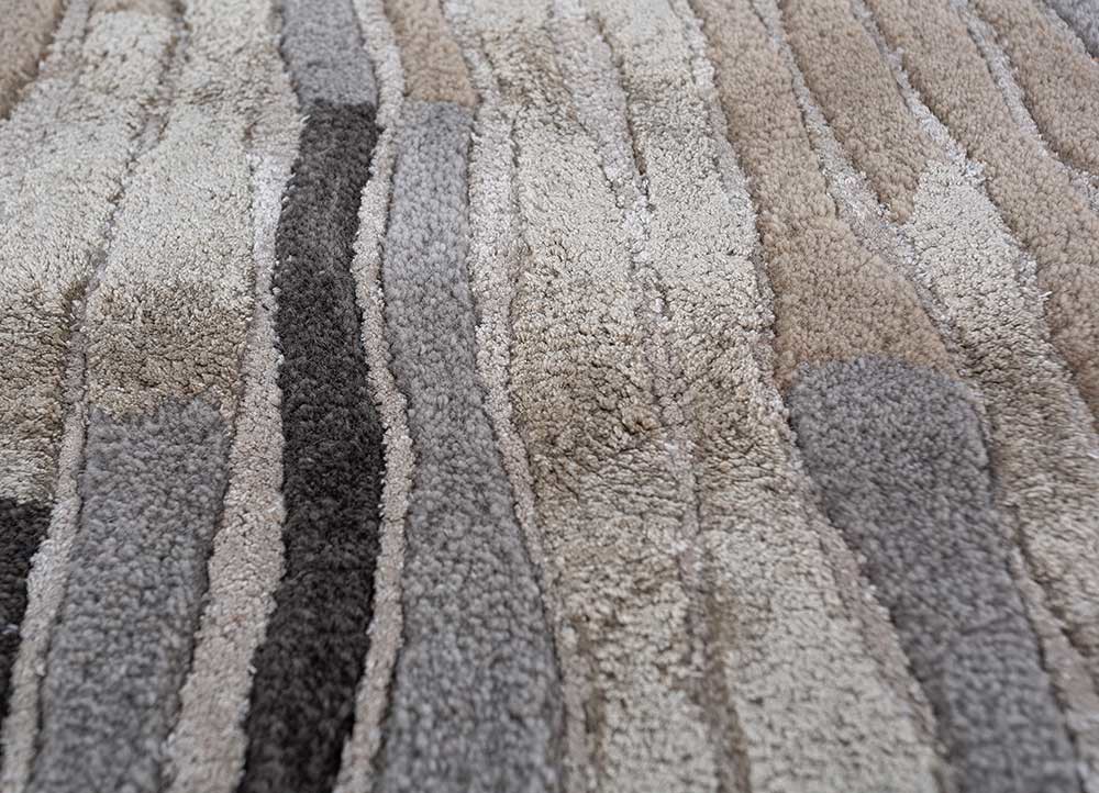 lucid ivory wool and viscose hand tufted Rug - CloseUp lucid ivory wool and viscose hand tufted Rug - CloseUp