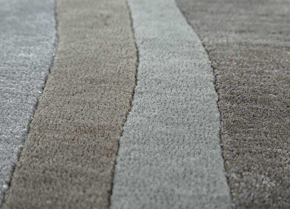 come around green wool and viscose hand tufted Rug - CloseUp come around green wool and viscose hand tufted Rug - CloseUp