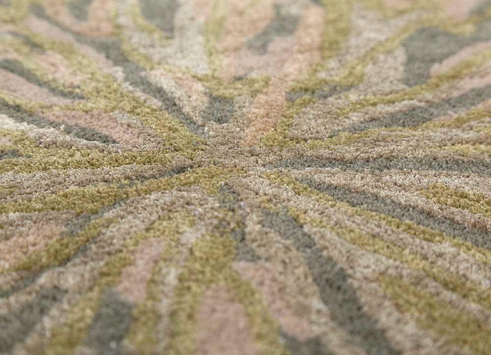 hacienda green wool and viscose hand tufted Rug - CloseUp hacienda green wool and viscose hand tufted Rug - CloseUp