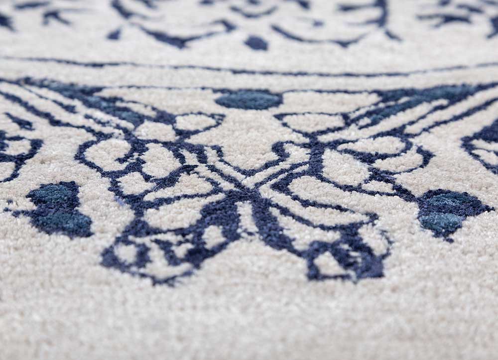 wild wanderlust ivory wool and viscose hand tufted Rug - CloseUp wild wanderlust ivory wool and viscose hand tufted Rug - CloseUp