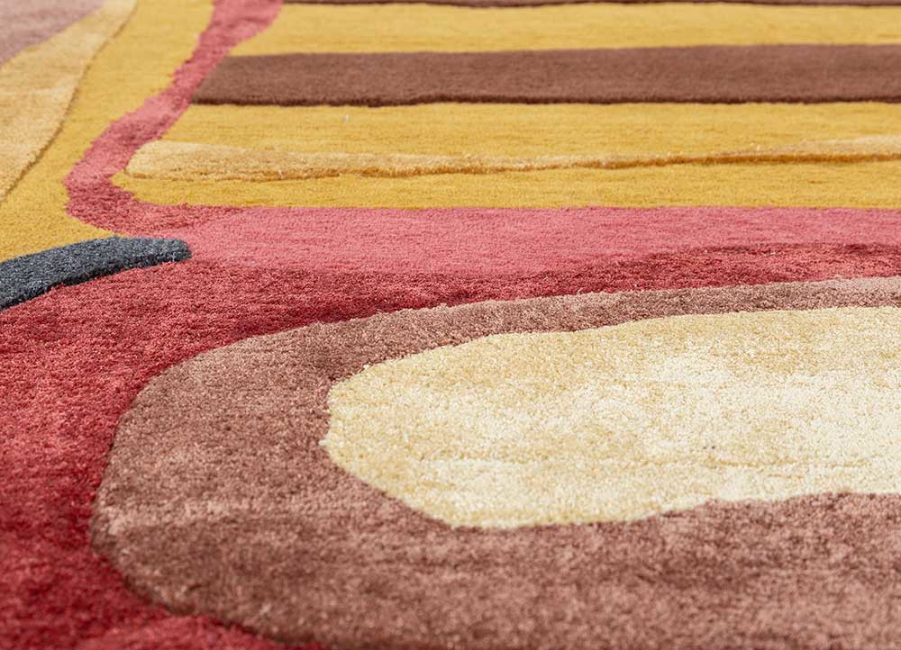 joy gold wool and viscose hand tufted Rug - CloseUp joy gold wool and viscose hand tufted Rug - CloseUp
