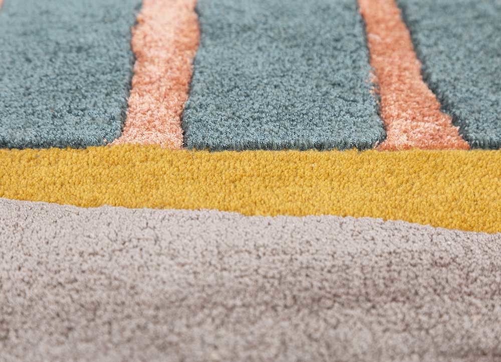 joy red and orange wool and viscose hand tufted Rug - CloseUp joy red and orange wool and viscose hand tufted Rug - CloseUp