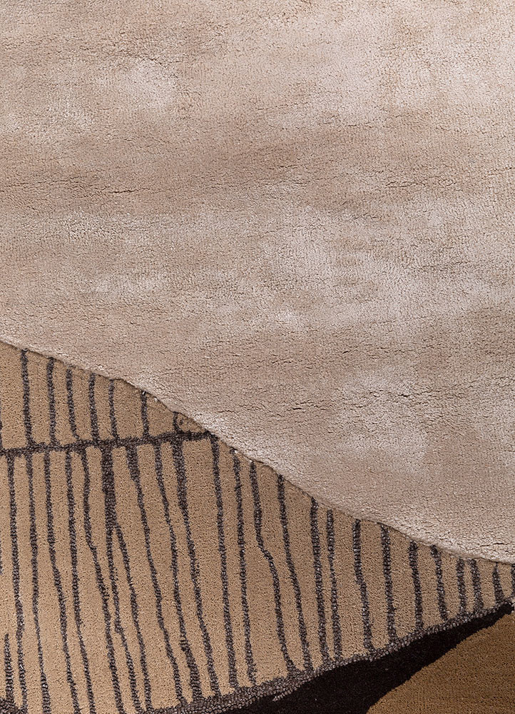 adrift ivory wool and viscose hand tufted Rug - CloseUp adrift ivory wool and viscose hand tufted Rug - CloseUp