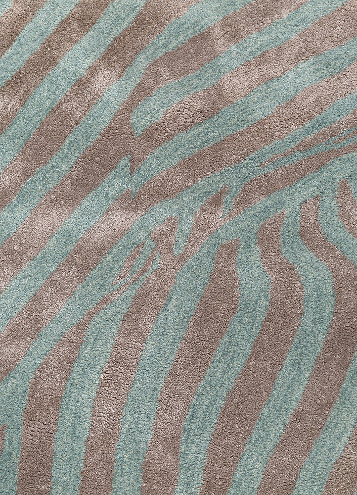 adrift beige and brown wool and viscose hand tufted Rug - CloseUp adrift beige and brown wool and viscose hand tufted Rug - CloseUp