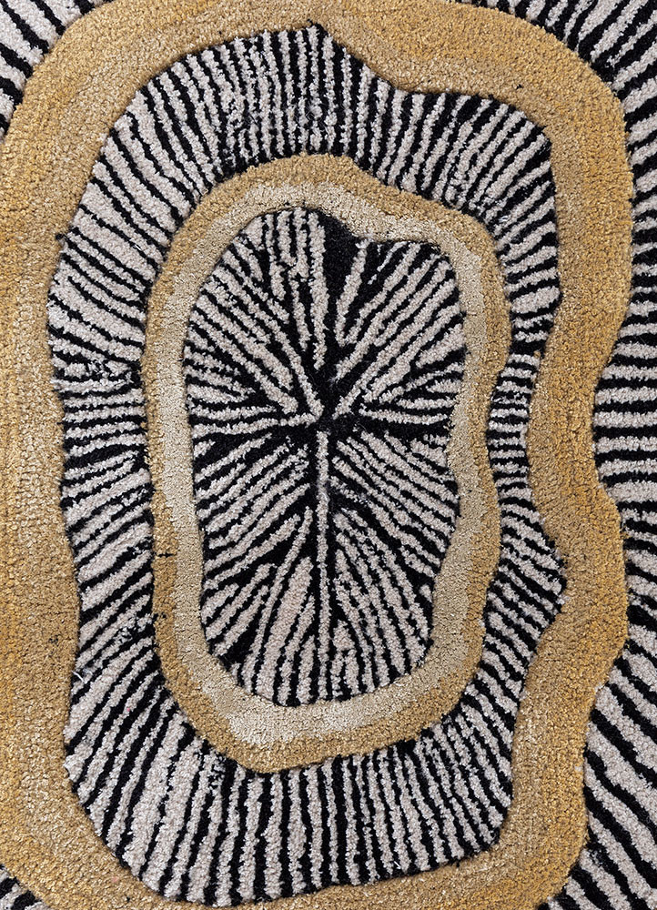 adrift grey and black wool and viscose hand tufted Rug - CloseUp adrift grey and black wool and viscose hand tufted Rug - CloseUp