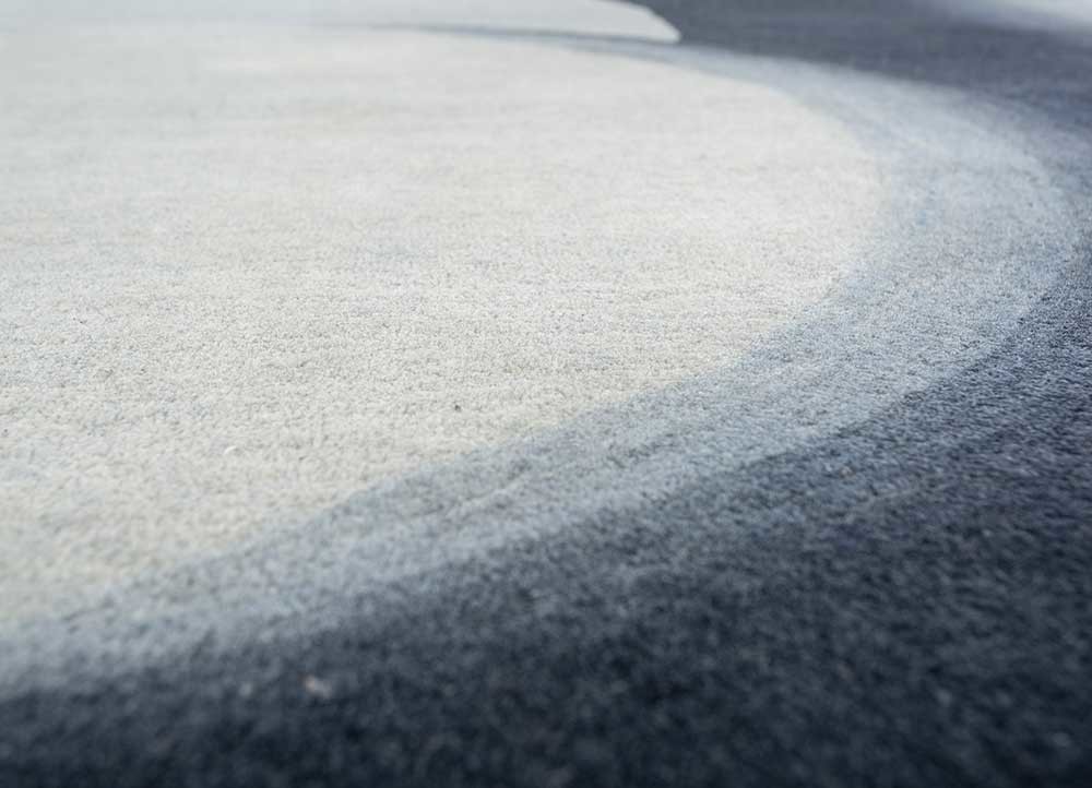 chroma blue wool hand tufted Rug - CloseUp chroma blue wool hand tufted Rug - CloseUp
