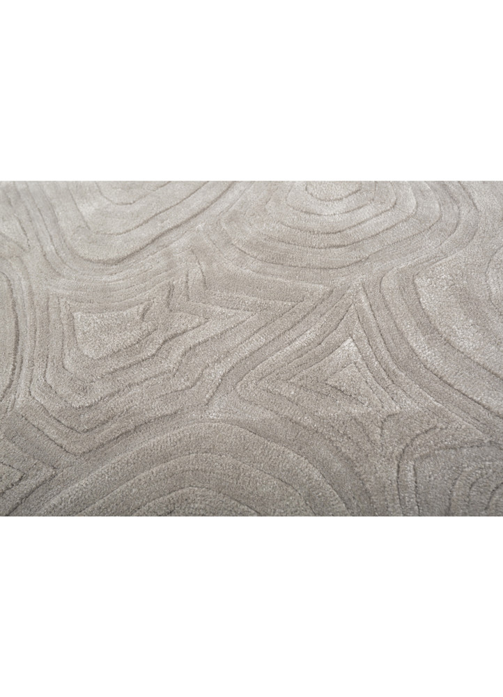 pathways grey and black wool and viscose hand tufted Rug - CloseUp pathways grey and black wool and viscose hand tufted Rug - CloseUp
