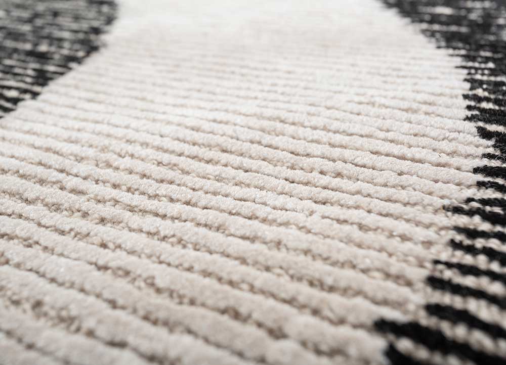 chroma ivory wool and viscose hand tufted Rug - CloseUp