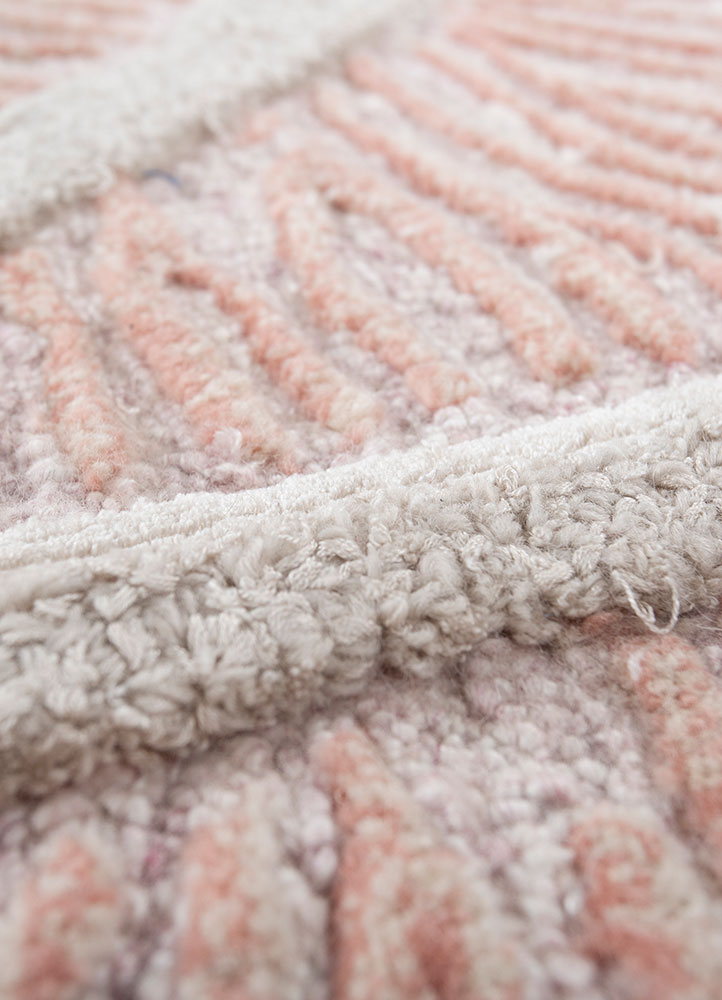 Aurelia Pink & Purple Hand Tufted Wool & Viscose Rugs-Tra-2219