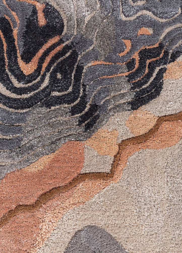 aurelia ivory wool and viscose hand tufted Rug - CloseUp aurelia ivory wool and viscose hand tufted Rug - CloseUp