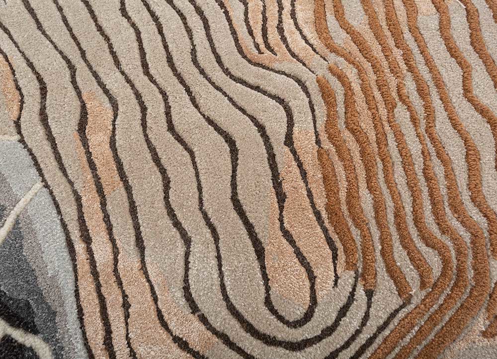 aprezo ivory wool and viscose hand tufted Rug - CloseUp aprezo ivory wool and viscose hand tufted Rug - CloseUp