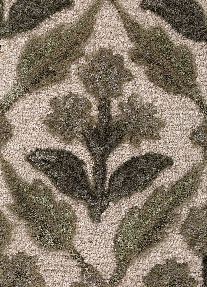 aurelia ivory wool and viscose hand tufted Rug - CloseUp aurelia ivory wool and viscose hand tufted Rug - CloseUp