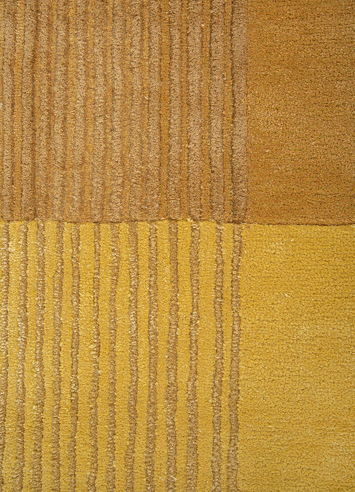 caliedo gold wool and viscose hand tufted Rug - CloseUp caliedo gold wool and viscose hand tufted Rug - CloseUp