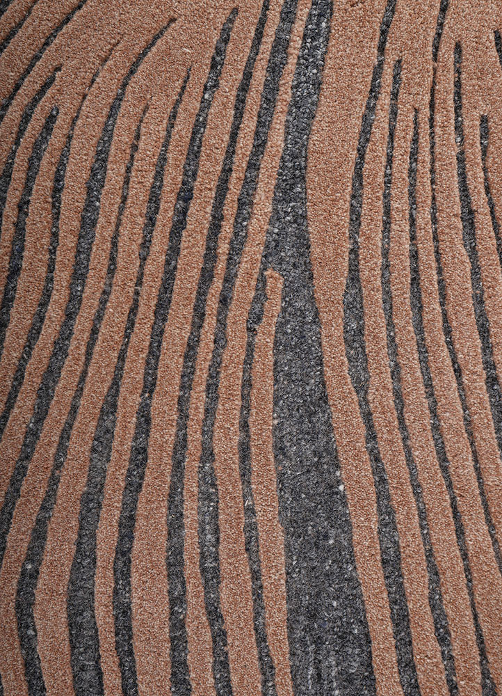 pathways red and orange wool hand tufted Rug - CloseUp pathways red and orange wool hand tufted Rug - CloseUp