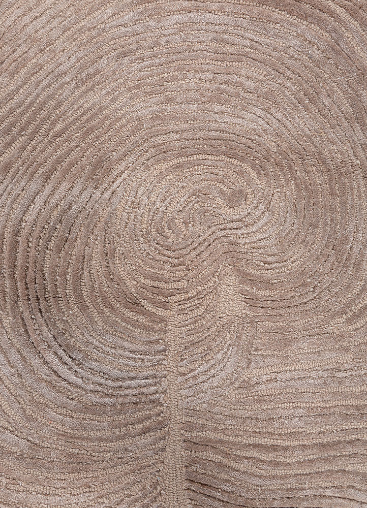infini beige and brown wool and viscose hand tufted Rug - CloseUp infini beige and brown wool and viscose hand tufted Rug - CloseUp