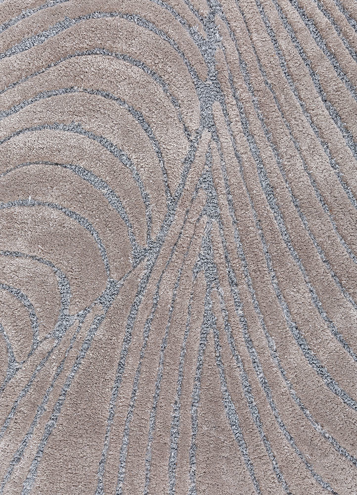 infini grey and black viscose hand tufted Rug - CloseUp infini grey and black viscose hand tufted Rug - CloseUp