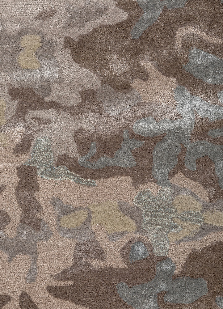 white noise ivory wool and viscose hand tufted Rug - CloseUp white noise ivory wool and viscose hand tufted Rug - CloseUp