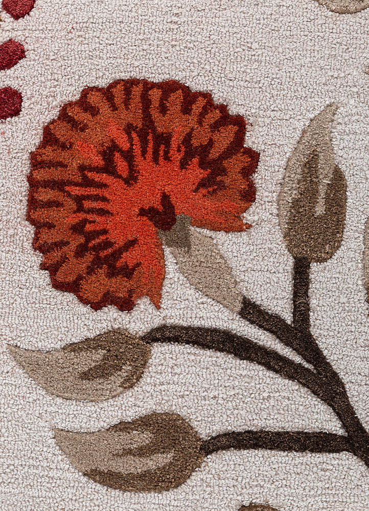aurelia ivory wool and viscose hand tufted Rug - CloseUp aurelia ivory wool and viscose hand tufted Rug - CloseUp