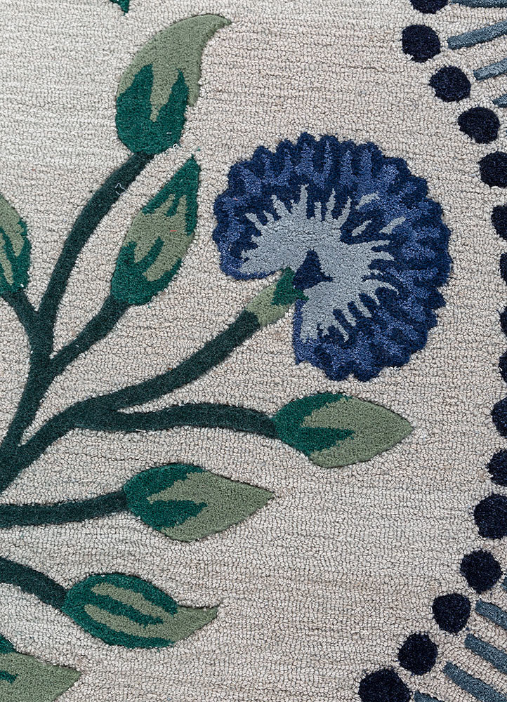 aurelia grey and black wool and viscose hand tufted Rug - CloseUp aurelia grey and black wool and viscose hand tufted Rug - CloseUp