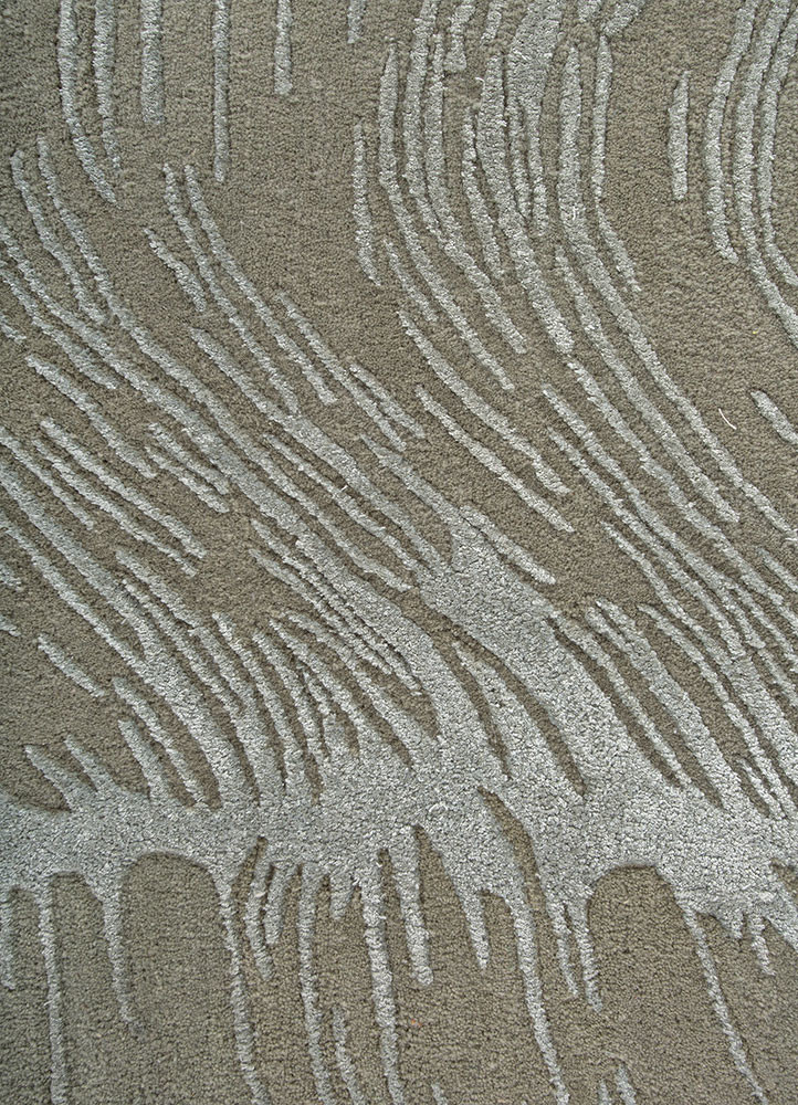 lucid blue wool and viscose hand tufted Rug - CloseUp lucid blue wool and viscose hand tufted Rug - CloseUp