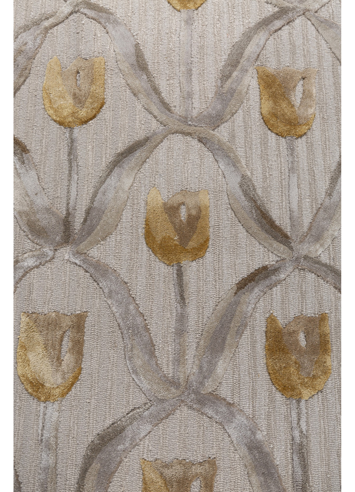 aurelia ivory wool and viscose hand tufted Rug - CloseUp