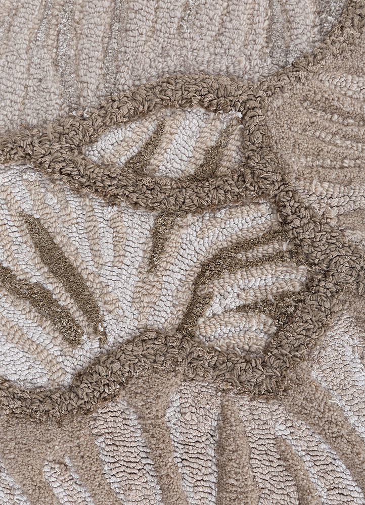aurelia ivory wool and viscose hand tufted Rug - CloseUp