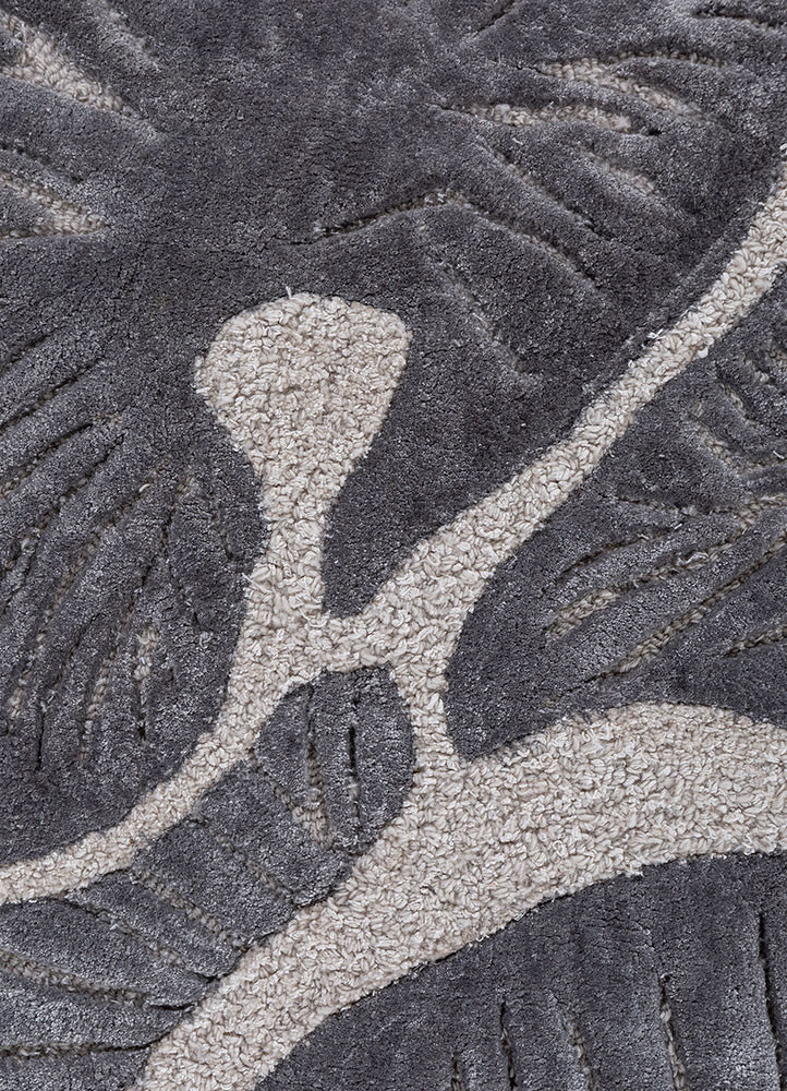 aurelia blue wool and viscose hand tufted Rug - CloseUp aurelia blue wool and viscose hand tufted Rug - CloseUp