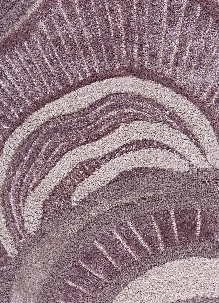 aurelia pink and purple wool and viscose hand tufted Rug - CloseUp aurelia pink and purple wool and viscose hand tufted Rug - CloseUp