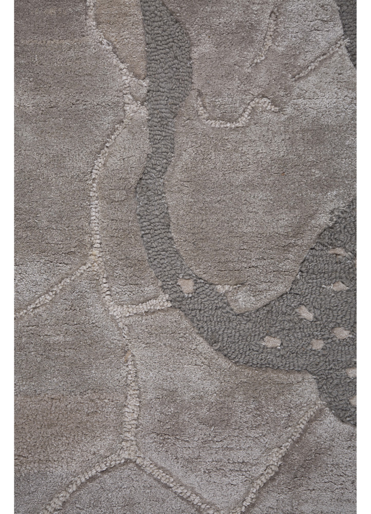 pathways ivory wool and viscose hand tufted Rug - CloseUp pathways ivory wool and viscose hand tufted Rug - CloseUp