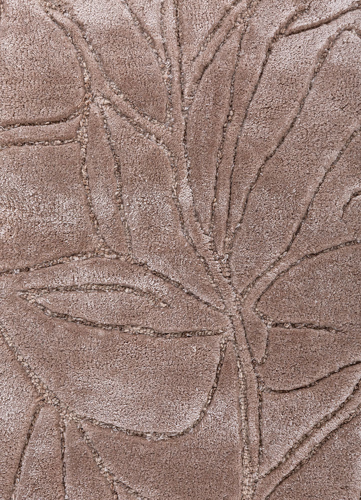 aurelia beige and brown wool and viscose hand tufted Rug - CloseUp aurelia beige and brown wool and viscose hand tufted Rug - CloseUp