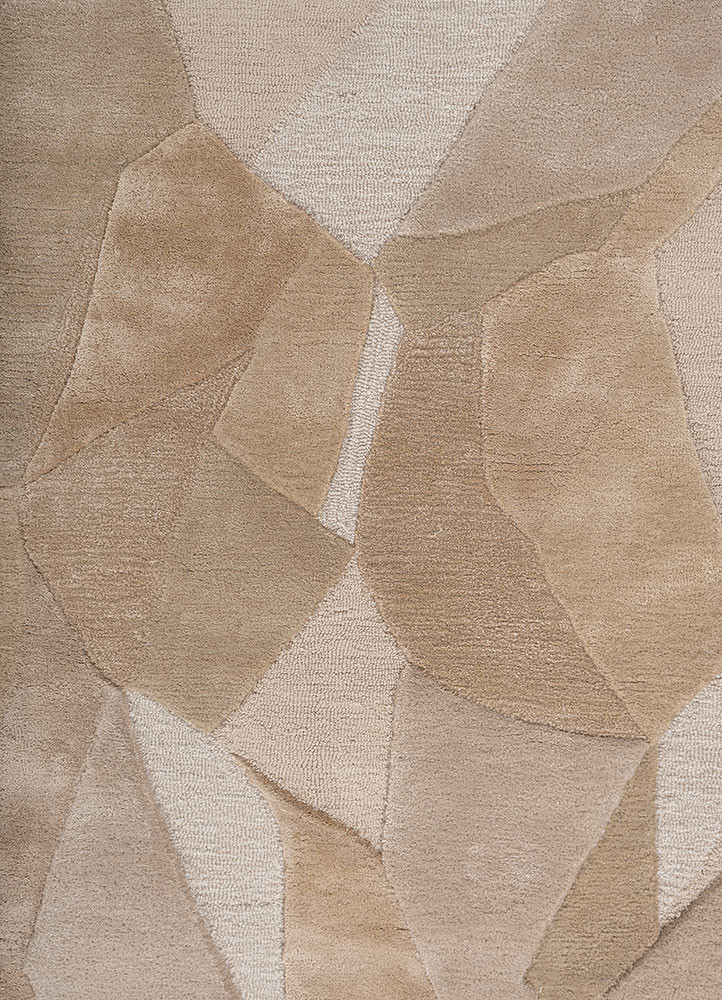 aprezo ivory wool and viscose hand tufted Rug - CloseUp aprezo ivory wool and viscose hand tufted Rug - CloseUp