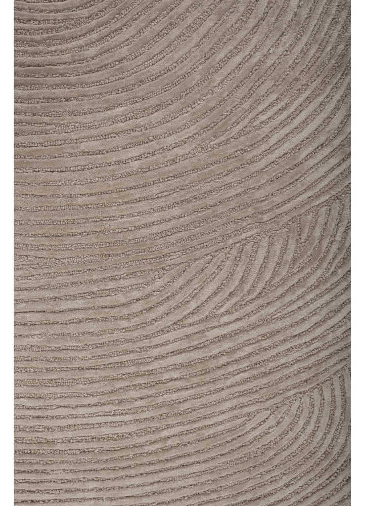 infini ivory wool and viscose hand tufted Rug - CloseUp